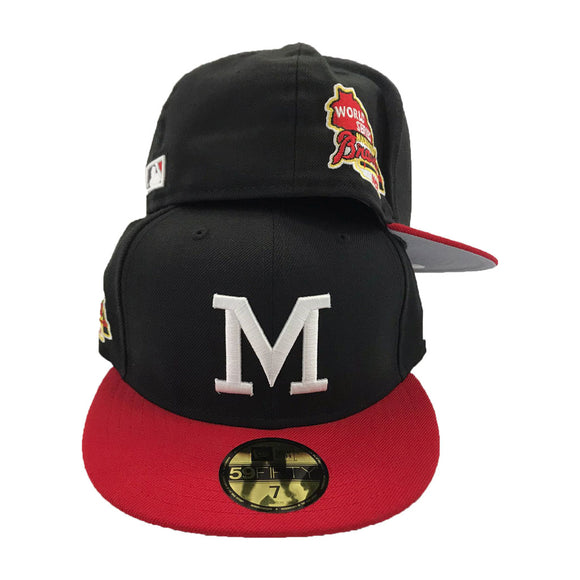 milwaukee braves 1957 world series hat