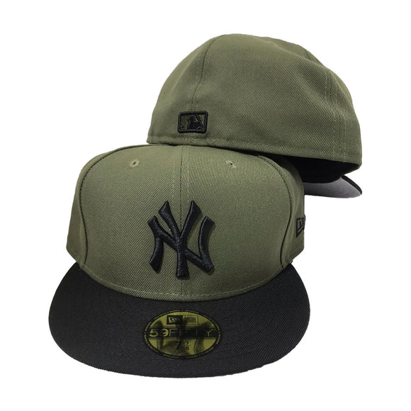 NEW YORK YANKEES OLIVE BLACK NEW ERA 59FIFTY FITTED HAT – Sports World 165