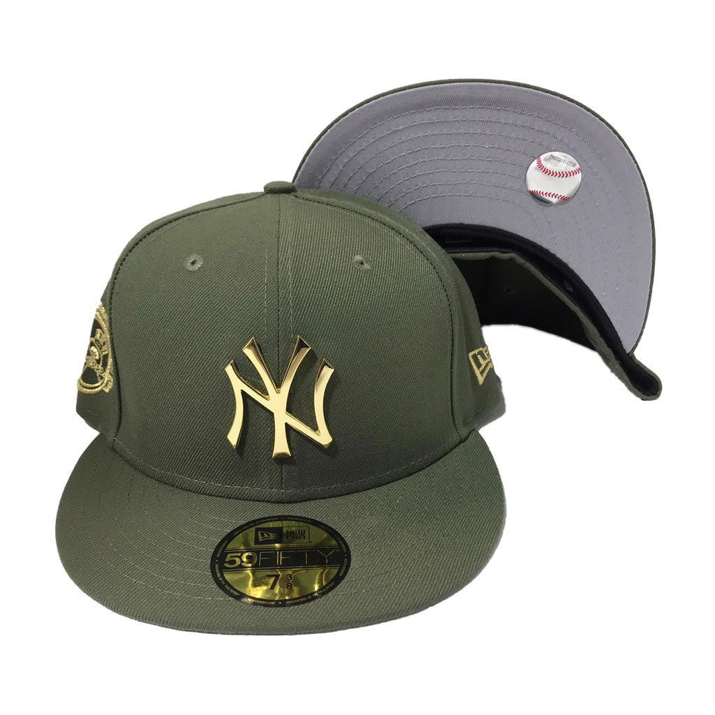 olive fitted cap