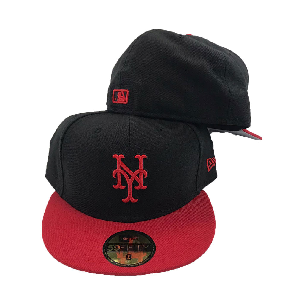 New York Mets Black Red New Era Fitted – Sports World 165