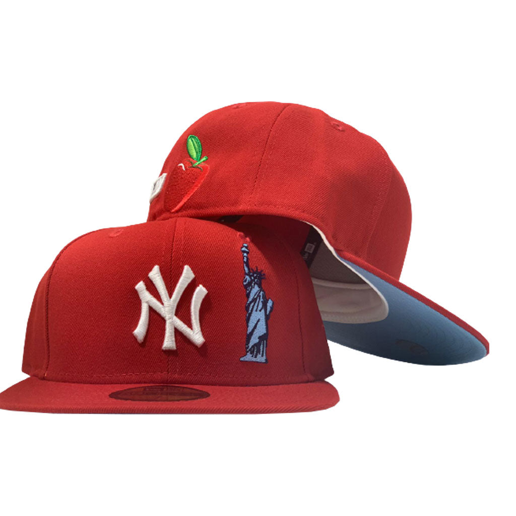 red yankee hat with statue of liberty