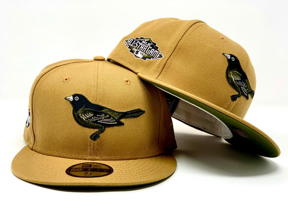 olive green orioles hat