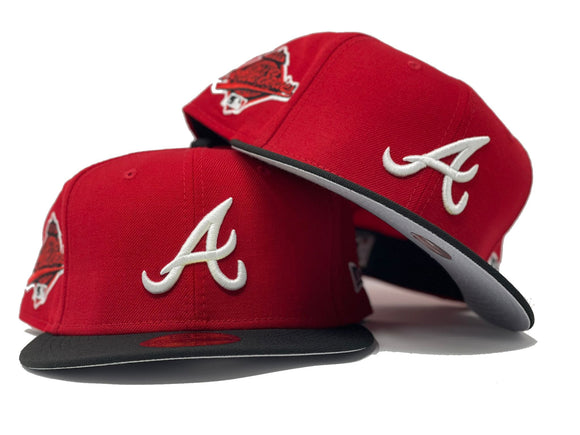 Atlanta Brave 1995 World Series Custom Made New Era Fitted Hat Sports World 165