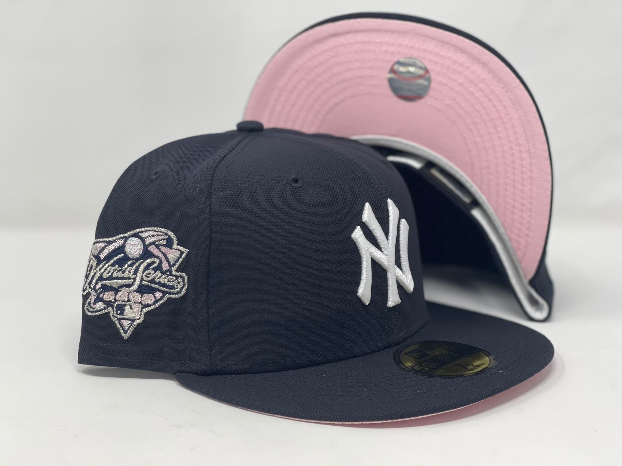 world series hats pink brim