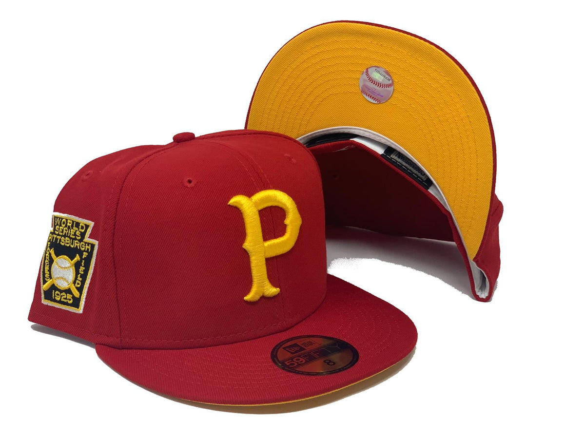 Red Pittsburgh Pirates 1925 World Series Side Patch Fitted Hat – Sports ...