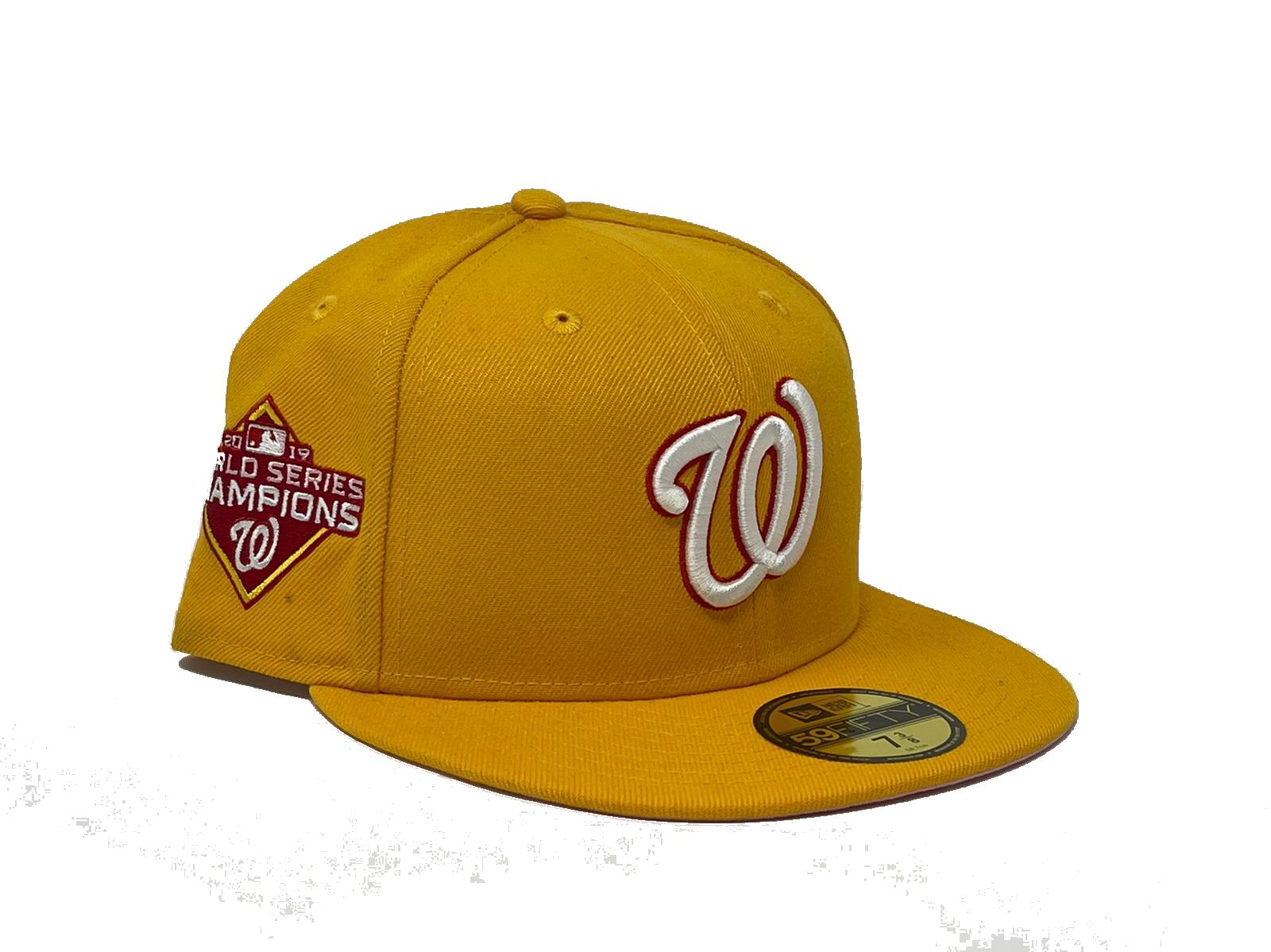 washington nationals yellow fitted