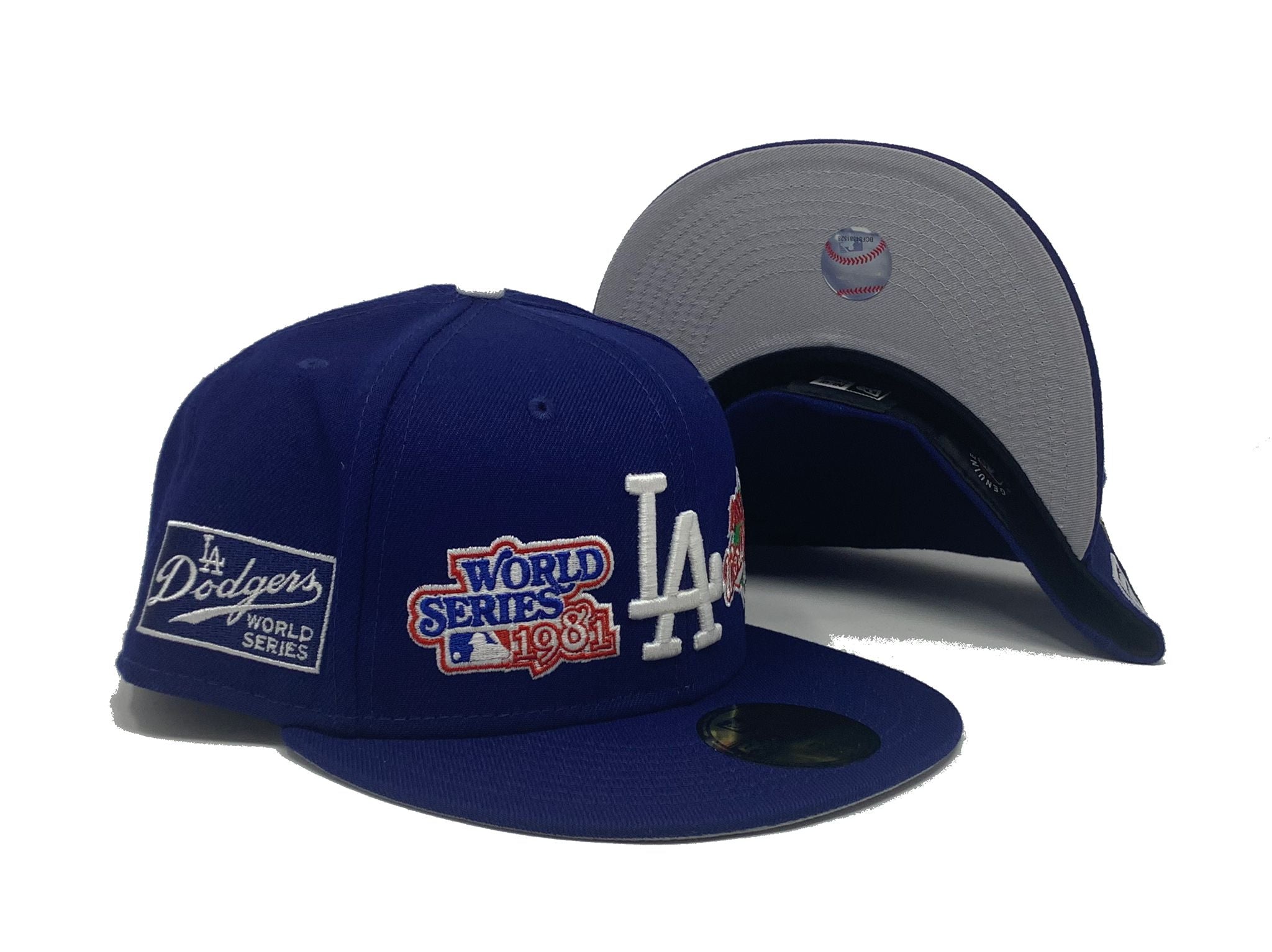 LOS ANGELES DODGERS 7X WORLD SERIES CHAMPIONS GRAY BRIM NEWERA FITTED ...