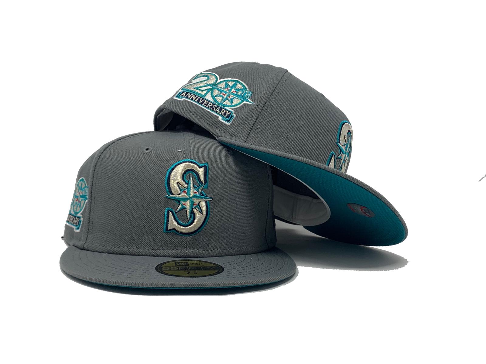 seattle mariners fitted grey brim