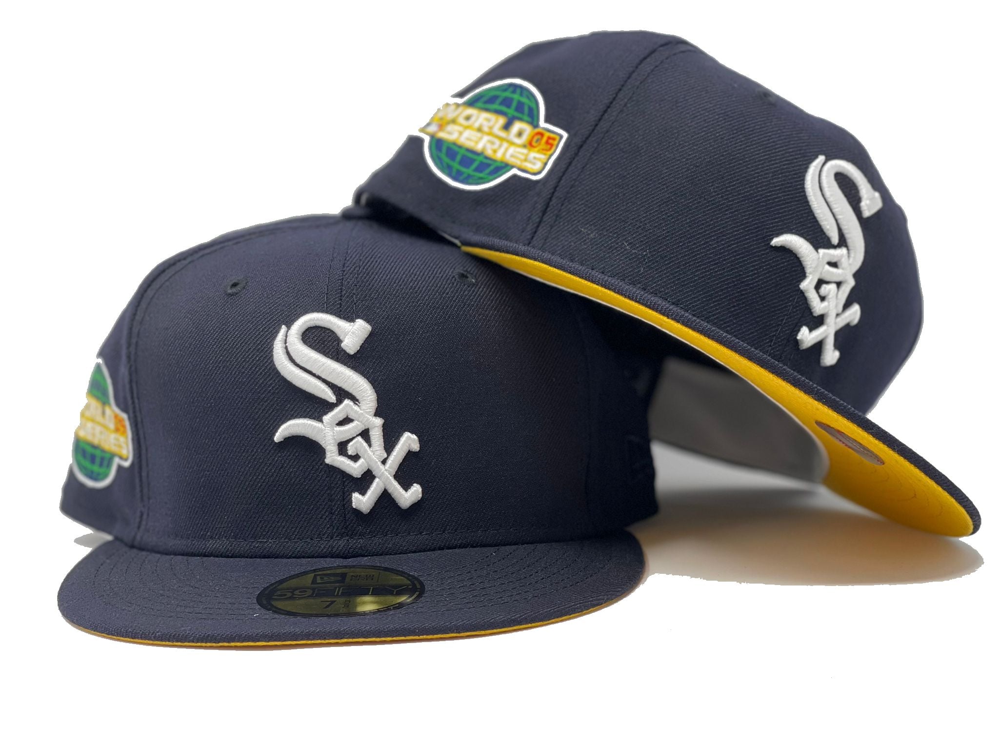 white sox hat blue brim