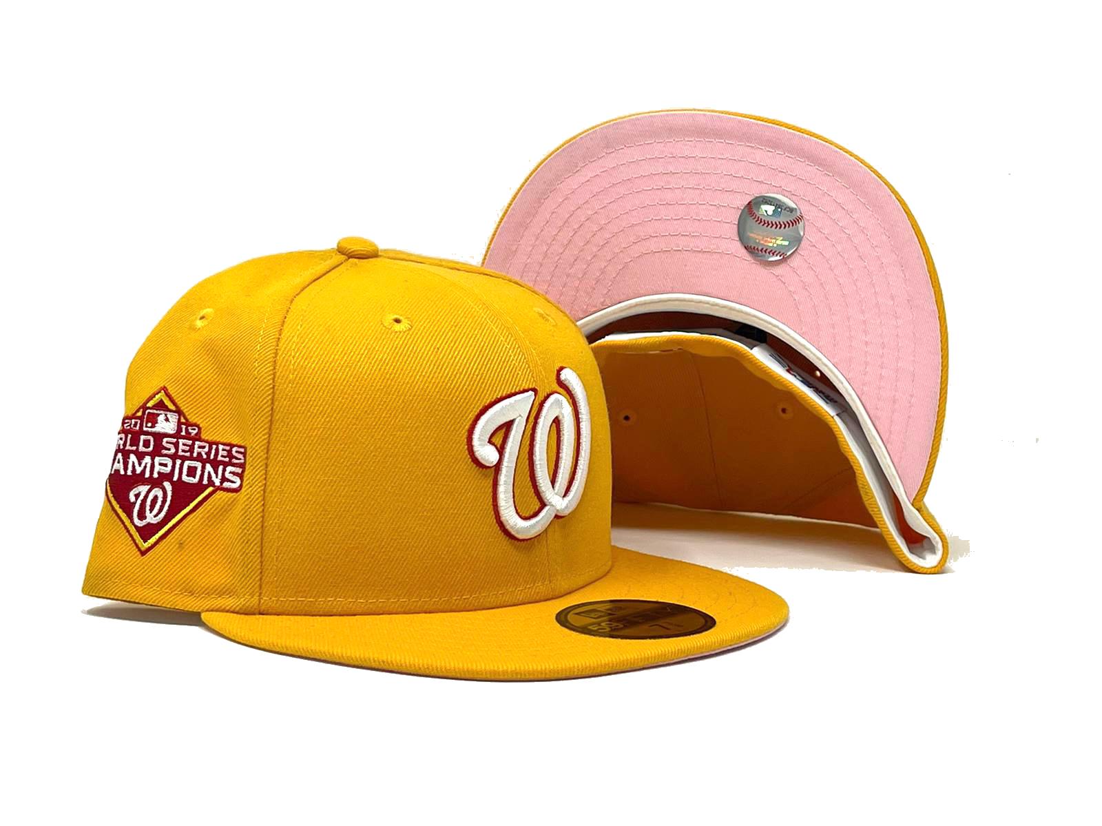 washington nationals yellow fitted