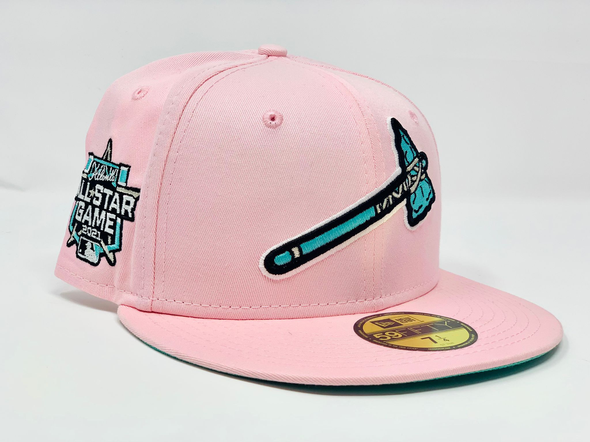 Light Pink Atlanta Braves 2021 All Star Game 59fifty New Era Fitted ...