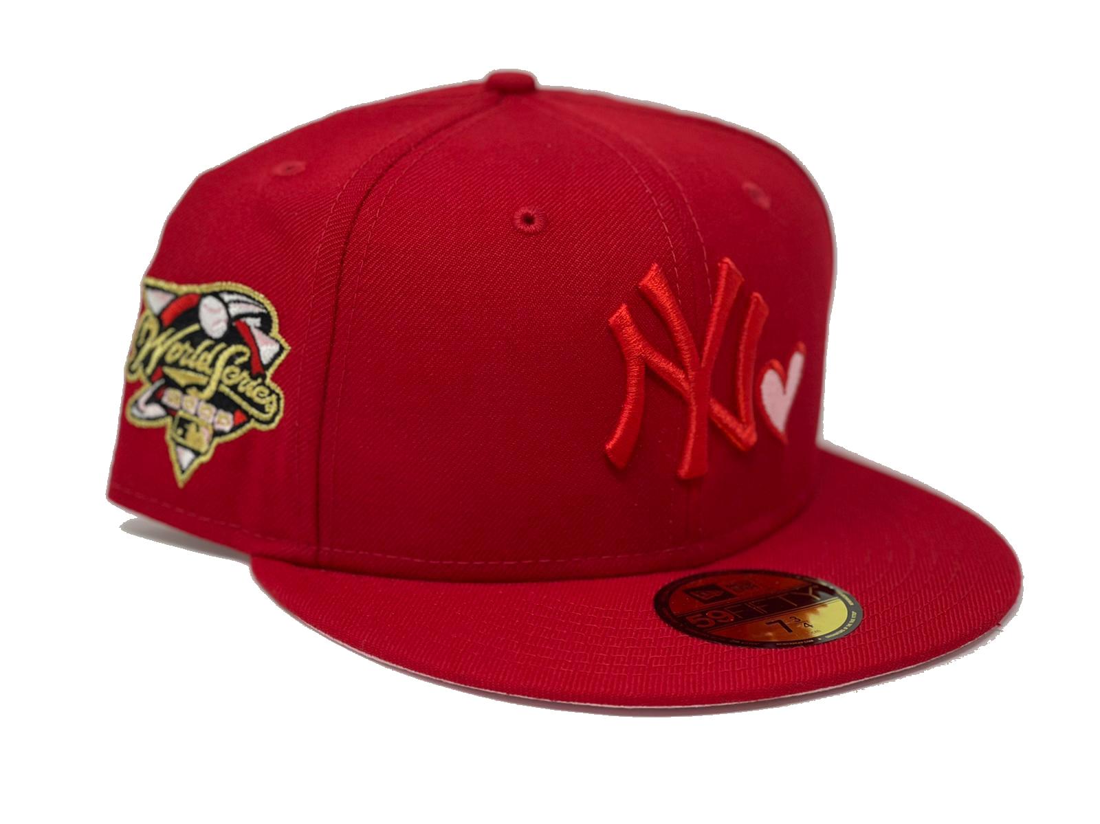 red yankee hat pink brim