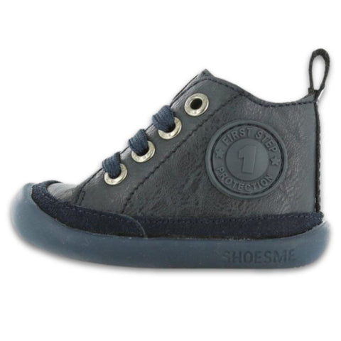 Shoesme baby babysneakers voor meisjes en jongens in Marino leer