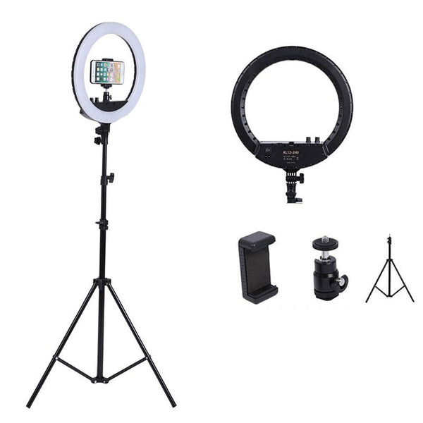 Ring Trépied Ring Light Anneaux Lumineux 26 Cm De Diamètre - Pour Smartphone  Photo Caméra - Noir - Prix pas cher