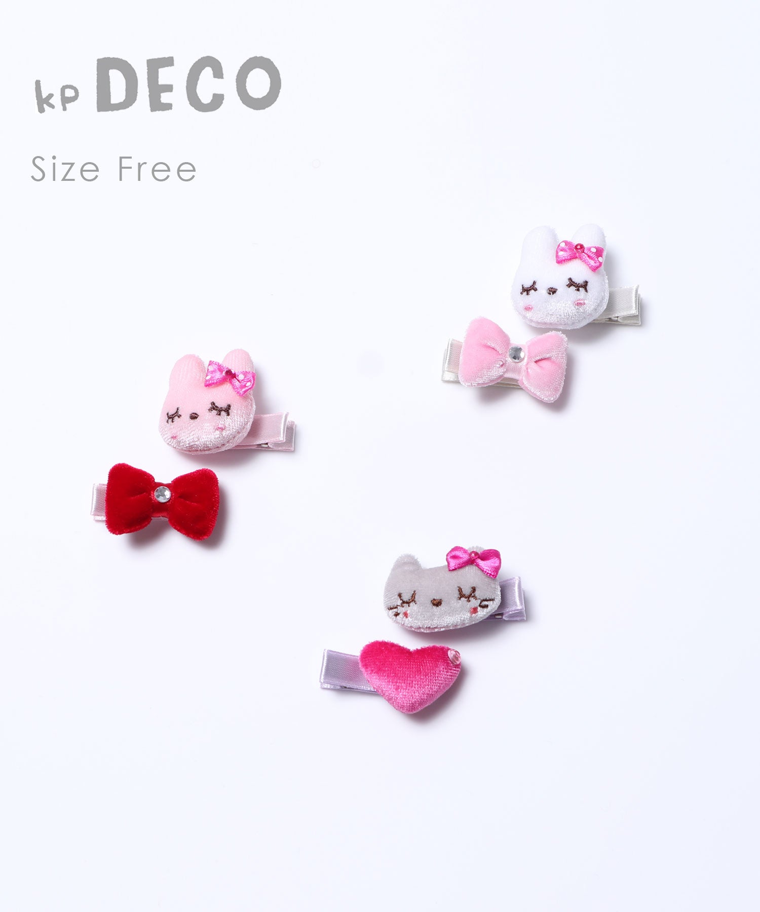 Kpdeco ケーピーデコ ミミちゃん ココちゃんとリボンモチーフのヘアクリップ2種2個セット Kp ケーピー Knit Planner 公式サイト