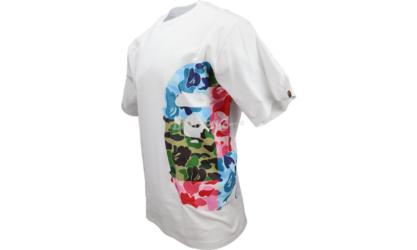 Bape ABC Crazy Camo Side Big Ape Head White T-Shirt-release air jordan 1 low palm tree