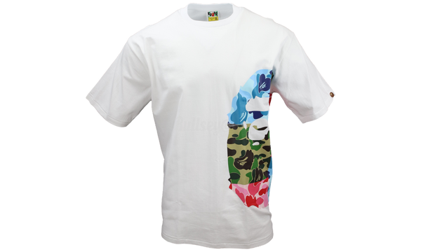 Bape ABC Crazy Camo Side Big Ape Head White T-Shirt-Чоловічі кросівки air jordan 1 retro br