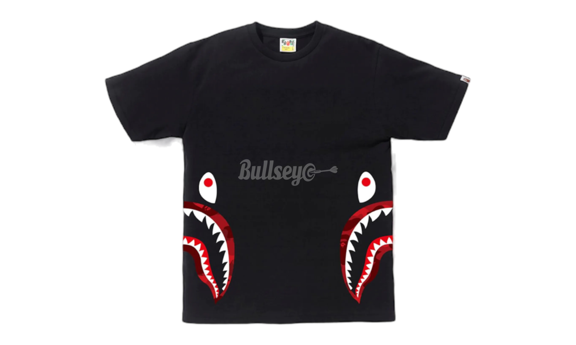 Bape Black Double Shark Red Waist T-Shirt | BullseyeSB – Bullseye ...