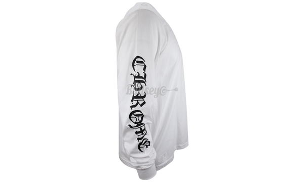 Chrome Hearts Neck Logo Letters White/Black Longsleeve T-Shirt