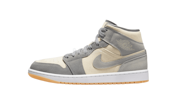 Air Jordan 1 Mid SE "Coconut Milk Particle Grey" GS-Calcite Glow 100 Legit Shoes Kanye