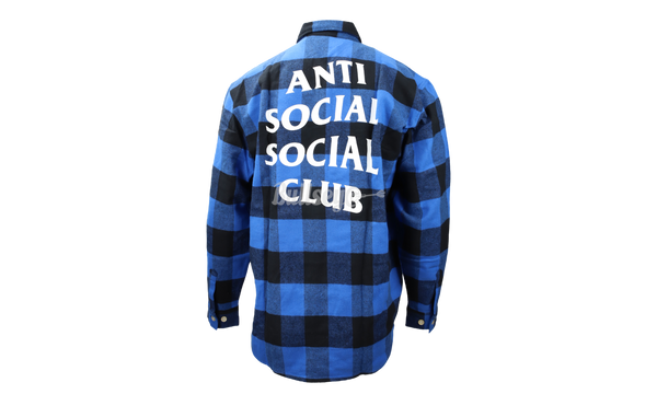 Anti-Social Club Blue Flannel-Jordan 10 TD Mid Gym Red
