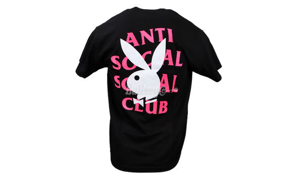 Anti-Social Club Playboy Remix Black T-Shirt-adidas extaball homme boots sale amazon prime