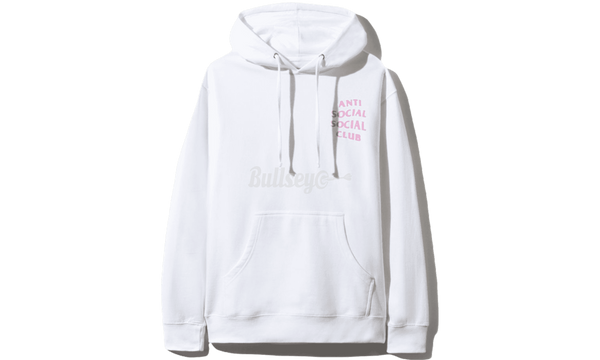 Anti-Social Social Club White Pink Logo Hoodie - nike air icarus vintage shoes for women