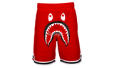 BAPE Red Basketball Sweat Shorts-Urlfreeze Sneakers Sale Online