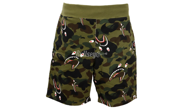 BAPE Shark 1st Green Camo Wide Sweat Shorts-zapatillas de running Brooks supinador talla 35.5