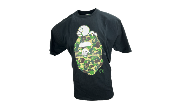 Bape ABC Black/Green Camo Milo On Big Ape T-Shirt-Very good winter running tights