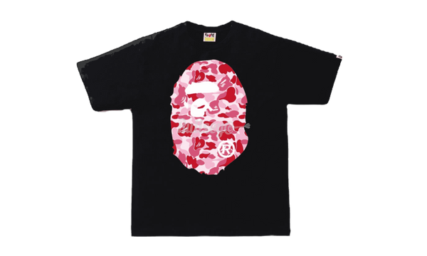 Bape ABC Camo Big Ape Head Black/Pink T-Shirt-adidas x_plr athletic shoe grey blue yellow