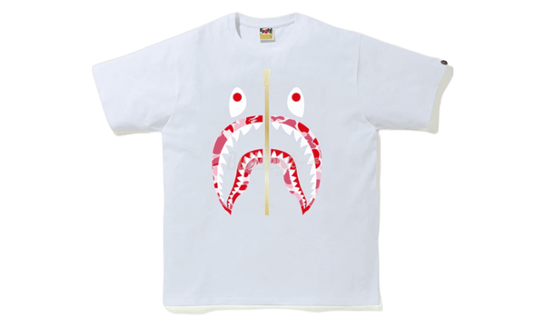 Bape ABC White/Pink Camo Shark T-Shirt-Bullseye LeBron Sneaker Boutique