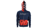 Bape Camo Shark Red/Navy Full Zip Hoodie-Urlfreeze Sneakers Sale Online