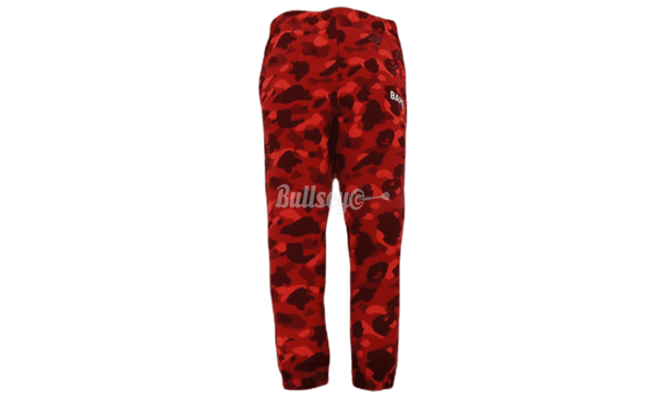 Bape FW21 Color Camo Red Sweatpants-MSFTSrep MEN SHOES
