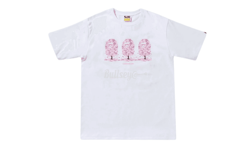 Bape Sakura Tri-Tree White/Pink T-Shirt - sneakers favela clove