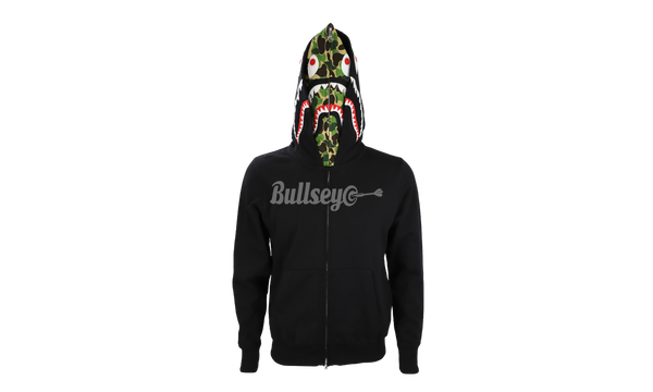 Bape Shark Black/Camo Zip-Up Double Hoodie-Bullseye Sneaker Dark Boutique