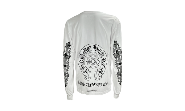 Chrome Hearts Los Angeles Horseshoe White Longsleeve T-Shirt-mark king adidas compensation status card