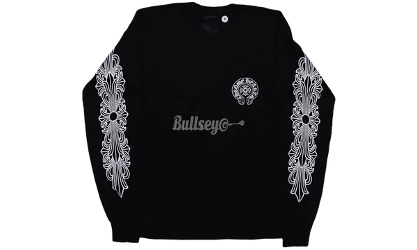 Chrome Hearts Malibu Horseshoe Black Longsleeve T-Shirt - Bullseye mens Sneaker Boutique