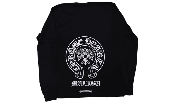 Chrome Hearts Malibu Horseshoe Black Longsleeve T-Shirt-Bullseye Store Sneaker Boutique