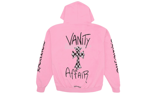 Chrome Hearts Matty Boy Vanity Pink Pullover Hoodie-Bullseye Red-white-black Sneaker Boutique