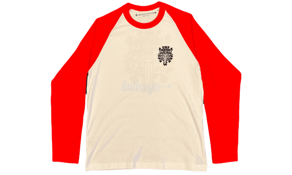 Chrome Hearts Red/White Dagger Baseball Longsleeve - Bullseye Creation Sneaker Boutique