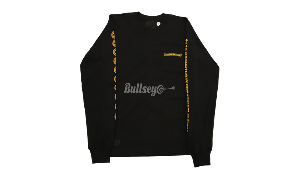 Chrome Hearts Yellow Cross Black Longsleeve T-Shirt-Bullseye Grey Sneaker Boutique