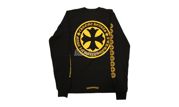 Chrome Hearts Yellow Cross Black Longsleeve T-Shirt-Bullseye Grey Sneaker Boutique