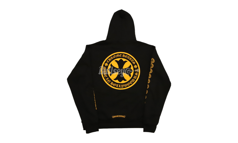 Chrome Hearts Yellow Cross Black Pullover Hoodie-Urlfreeze Sneakers Sale Online