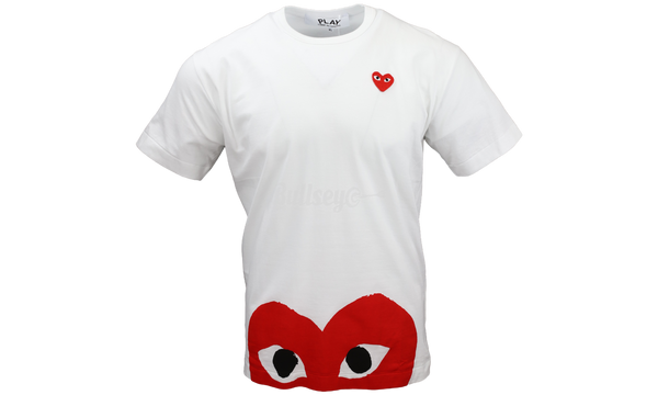 Comme Des Garcons PLAY Half Hearts White/Red T-Shirt-Urlfreeze Sneakers Sale Online