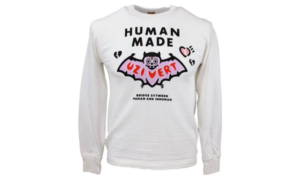 Human Made x Lil Uzi Vert White Longsleeve T-Shirt-Bullseye printed Sneaker Boutique