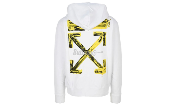 Off-White “DIAGONAL ARROWS” White Hoodie-Chinese Laundry Jam Sandals