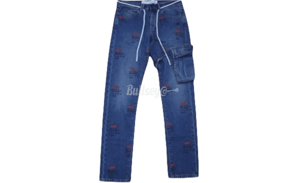 Off-White c/o Virgil Abloh Blue Denim Jeans-Bullseye Sneaker FILA Boutique