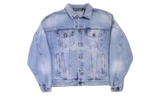 Palm Angels Back Logo Blue Denim Jacket