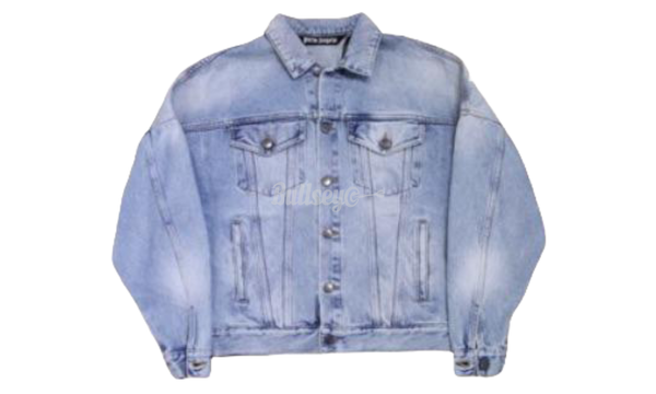 Palm Angels Back Logo Blue Denim Jacket